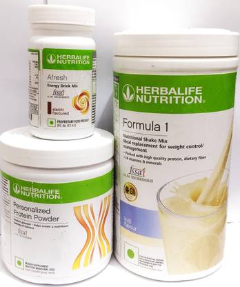 HERBALIFE Nutrition Kulfi Flavour Shake 500g Protine Powder 200g & Elachi Afresh 50g Plant-Based Protein