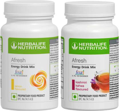 HERBALIFE afresh ( Lemon+kashmiri kahwa) Flavoure pack of 2 Energy Bars