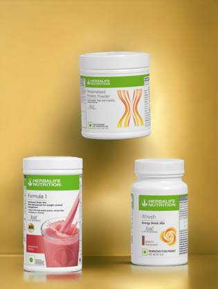 HERBALIFE F1 SHAKE MIX-STRAWBERRY,ELAICHI AND PP-200GM,(PACK OF 3) Protein Shake