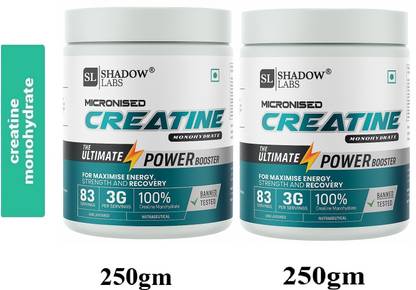 Shadow Labs 100% Pure Micronised Creatine Monohydrate powder Creatine