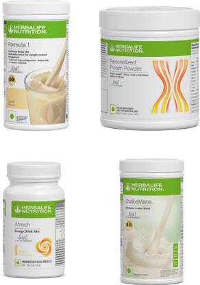 HERBALIFE Shake Vanilla Flavour, Afresh Ginger Protein powder 200g.Shakemate Protein Shake
