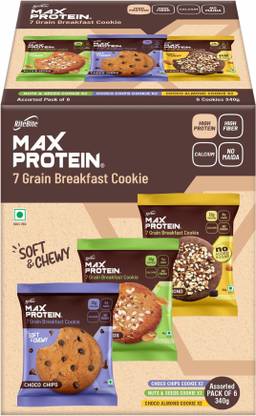 RiteBite Max Protein Cookie Assorted, No Maida & Preservatives, 7 grain Snack Cookie with 10g Protein Protein Cookie