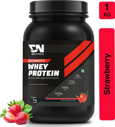 DNUTRIXN Beginner's High Whey Protein with Digestive Enzyme, Multivitamin Whey Protein