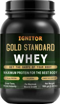 IGNITOR Gold Standard Whey Protein For Maximum Muscles Growth (BELGIUM CHOCO COFFEE) BCAA