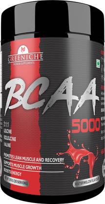 Greeniche BCAA for Men & Women | Ideal Ratio 2:1:1 | Muscle Recovery & Performance BCAA
