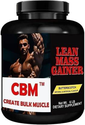 CBM LEAN MASS GAINER 2827G BUTTERSCOTCH 6LB Weight Gainers/Mass Gainers