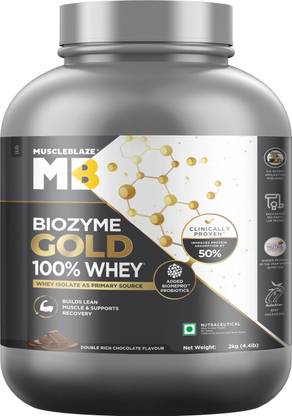 MUSCLEBLAZE Biozyme Gold 100% Whey Protein Whey Protein