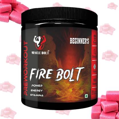 MUSCLEBOLT Beginners Pre-Workout Supplement Creatine Monohydrate,Beta-Alanine,30 Servings Pre Workout