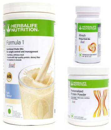 HERBALIFE Formula 1 Shake Kulfi With Protein Powder 200 Gram & Afresh Ginger Plant-Based Protein
