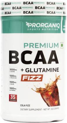 Prorganiq BCAA Fizz - Pre/Post & Intra Workout Energy Drink Supplement for Men & Women BCAA