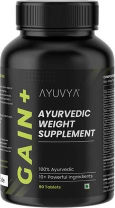 Ayuvya Ayurvedic Gain+ Weight Gain Supplement Helps in Gaining Muscle Weight Gainers/Mass Gainers