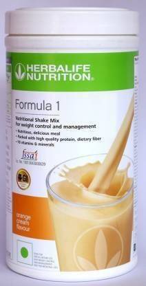 HERBALIFE Formula 1 Nutritional Shake Orange Cream Flavor Plant-Based Protein 500 g, Protein Shake