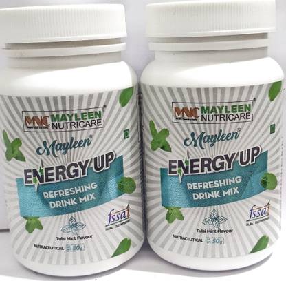 MAYLEEN NUTRICARE Nutricare Energy Up Refreshing Drink Mix Tulshi Pack 2 Energy Bars