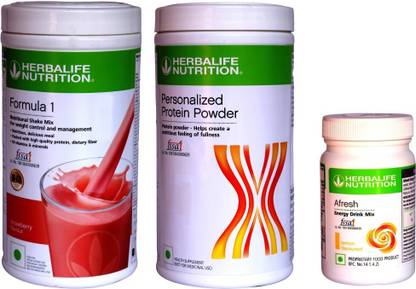 HERBALIFE FORMULA 1SHAKE STRAWBERRY &PROTIEN POWDER 400 G AFRESH ENERGY DRINK LEMON Protein Shake