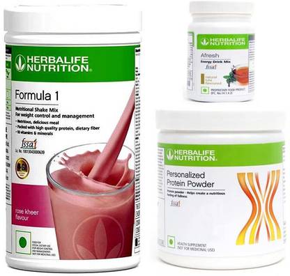 HERBALIFE FORMULA-1 SHAKE ROSEKHEER-500 GM+PROTEIN POWDER -200 GM+AFRESH -TULSI-50 Protein Shake