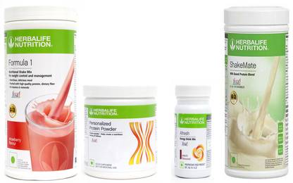 Herbalife Nutrition FORMULA1STRAWBERRY500PROTIEN200GAFRESHENERGY DRINK ELAICHI 50 G SHAKEMATE 500 G Protein Shake
