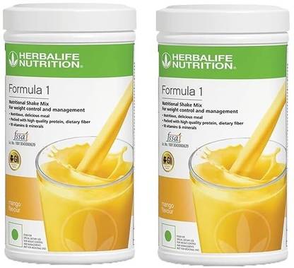 HERBALIFE Formula 1 shake mix -Mango (Pack of 2) Protein Blends