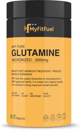 MyFitFuel L-Glutamine (1000 mg) 60 Capsules Glutamine  (60 No, Unflavored)