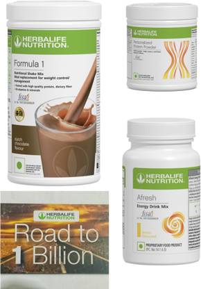 HERBALIFE Formula 1 Chocolate , PP Powder 200 G , Afresh Energy Mix - Lemon Protein Shake