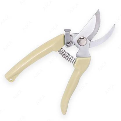 AJICA Gardening Pruning Scissor/Pruners Cutter Curved Sharp Stainless Steel Blade Bypass Pruner