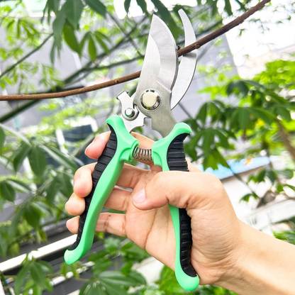 Nathgra Garden Shears, Non-Slip Scissors with Locking Handle Plant Cutter For Home Gardening Scissors, Plant Branch Cutter For Tree Bypass Pruner