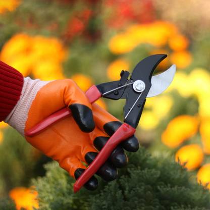 SHAHJI Pruner Cutter, Garden Shear, Pruning Secateur For Home Garden Double Cut Cutter , Garden Pruner , Scissor , Garden Cutter Bypass Pruner