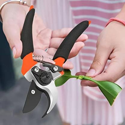 DeoDap Garden Sharp Cutter Pruners Scissor with grip-handle Garden Sharp Cutter Pruners Scissor with grip-handle Bypass Pruner