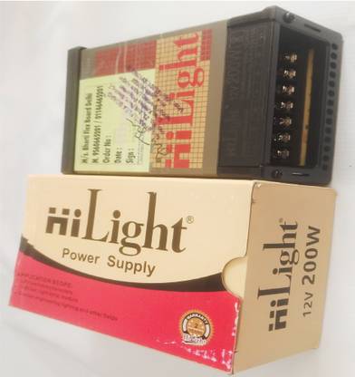 Bharti Flex Board 12 Volt SMPS for Signage/ Power Supply for Power Supply Strip, CCTV Etc 200 Watts Server PSU with 2 SATA Cables