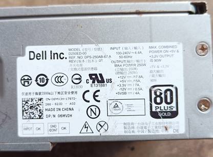 Dtech DPS-250AB-67 A 250 Watts Computer PSU with 2 SATA Cables