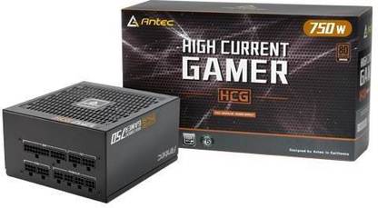 Antec High Current Gamer HCG-750, 80 PLUS BRONZE, 750 Watts Gaming PSU with 9 SATA Cables