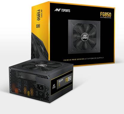 Ant Esports FG850 Gold 850 Watts Gaming PSU with 6 SATA Cables