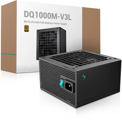 Deepcool DQ1000M-V3L 80 Plus Gold Fully Modular 1000 Watts Computer PSU with 2 SATA Cables