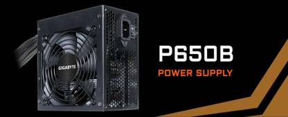 GIGABYTE GP-P650B 650 Watts Gaming PSU with 6 SATA Cables