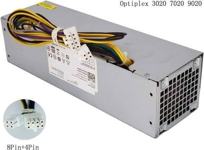 Rebfurbish SMPS for Dell Optiplex 3020 7020 9020 Precision T1700 Sff 240 Watts Computer PSU with 2 SATA Cables