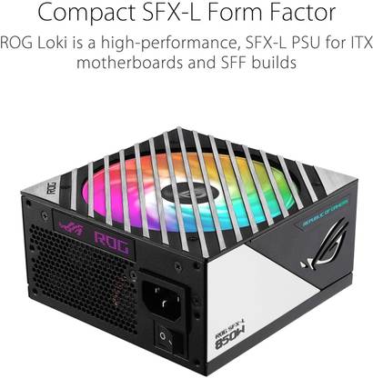 ASUS ROG Loki SFX-L 850W Platinum 850 Watts Computer PSU with 6 SATA Cables