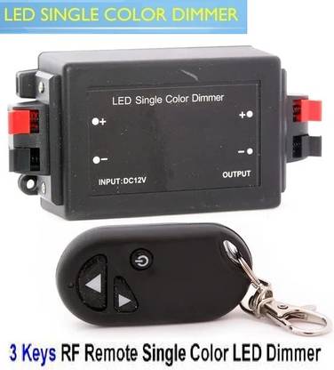 GoodsBazaar RF Wireless Remote DC 12V 24V 8A 8 A Rotary Dimmer