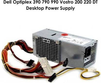 Rebfurbish Rebfurbished Smps for Dell Vostro 200 220s 260s 400 420 Optiplex 250 Watts Computer PSU with 2 SATA Cables