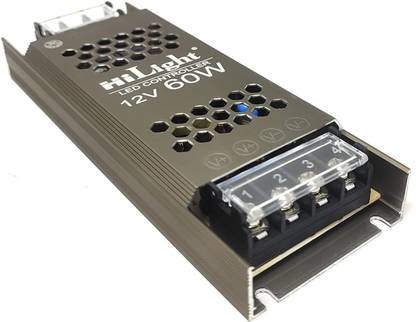 TRP Traders 12V 5 Amp SMPS DC Switching Power Supply for CCTV and LED Light 1 year Warranty 60 Watts Computer PSU with 2 SATA Cables