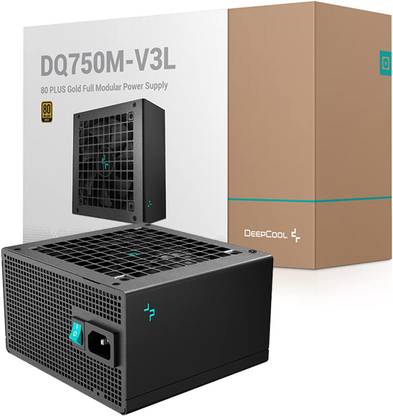 Deepcool DQ750M-V3L 80 Plus Gold Fully Modular 750 Watts Computer PSU with 4 SATA Cables