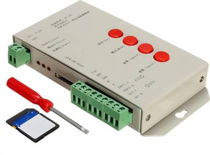 Divinext K-1000C (T-1000S Updated) 5-24V Addressable LED Strip Programmable Pixel Controller 100 Watts PSU