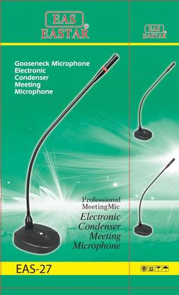 BALRAMA Rider D-27 with inbuilt Attention Bell Professional Meeting Mic Gooseneck Microphone Electronic Condenser Cardioid Microphone Professional Flexible Standing Conference Microphone High Sensitivity Wired Mic Karaoke Conference Speaker Teaching Radio Desktop Table Top Rider Microphone Indoor, Outdoor PA System
