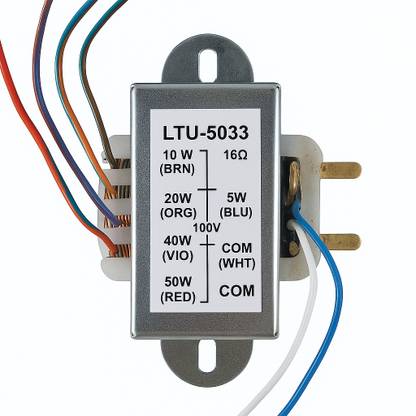 Paudio Vision Ahuja LMT Transformer 50W 100V Line Matching Transformer (LMT) for Driver Unit, Sound Box upto 50W Taping Indoor, Outdoor PA System