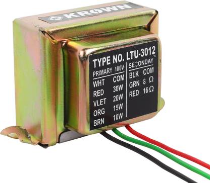 KE Krown 100V Line Matching Transformer (LMT) for Driver Unit, Sound Box upto 30W Taping Outdoor PA System