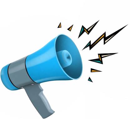 Ekavir 50 Watt Handled Megaphone Professional Portable Loud Speaker for Announcing; Talk Record Play Siren Music and Tour Guide J loud X 1 Indoor, Outdoor PA System Indoor, Outdoor PA System