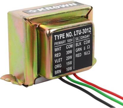 Daz Cam (Pack of 1) 100V Line Matching Transformer (LMT) for Driver Unit, Sound Box upto 30W Taping Outdoor PA System
