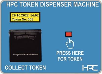 HPC Token Dispenser / Token Printer 1 Button Token Dispenser / Token Printer Indoor PA System