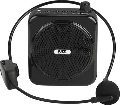 MZ M438SP (MULTIMEDIA DIGITAL PLAYER) Portable Voice Amplifier with wireless UHF Mic, 1200mAh Battery & 8 hrs playtime Indoor, Outdoor PA System