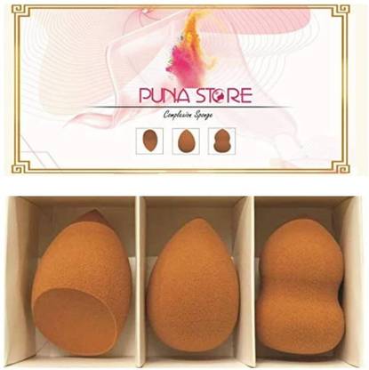 Puna Store Makeup Sponge, Face Sponge, Complexion Beauty Blender, Set of 3 Sponges