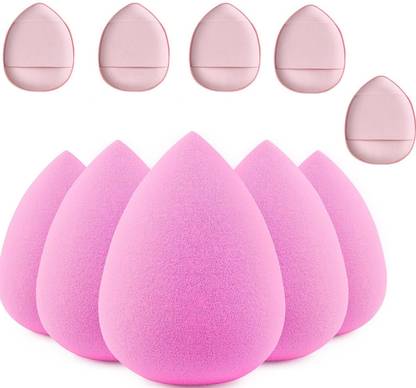 Beautiflame 5pcs Makeup Foundation Sponge Set With 5 Finger Puff Blender