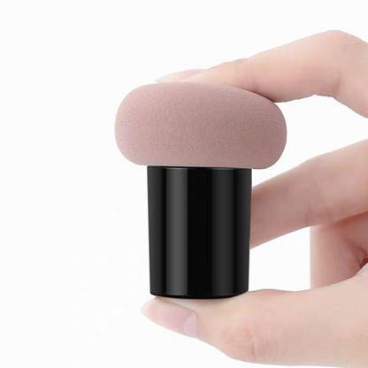 adbeni Powder Puff Cosmetic Sponge Mushroom Makeup Blender Makeup Puff with Handle Case